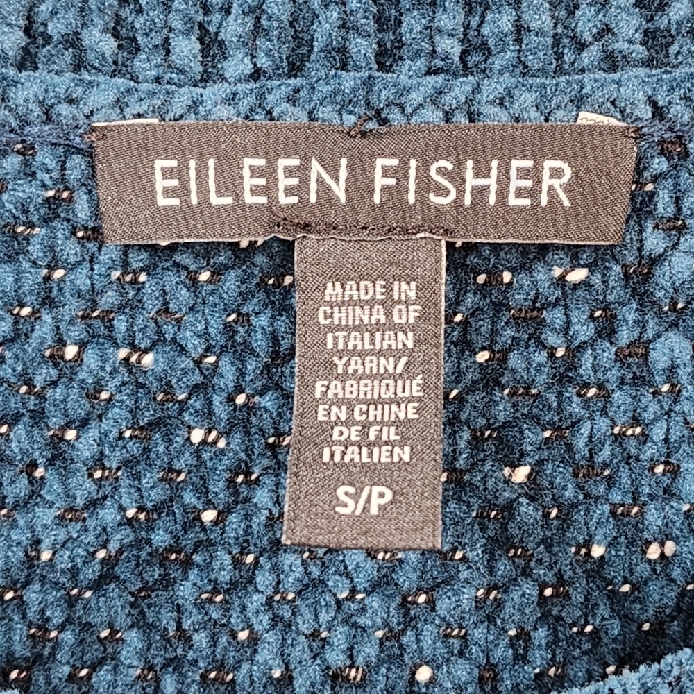 Eileen Fisher Women's Tweedy Organic Cotton Box-Top - S - Picture 3 of 6